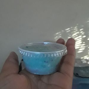 Green slime with thank you note